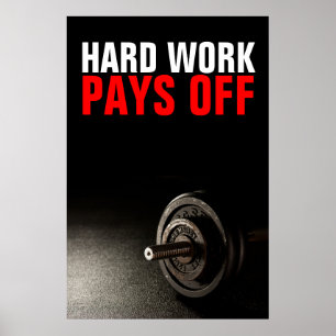 Hårt arbete Betalar av boendeutbildning Poster