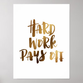 Hårt arbete betalar av poster