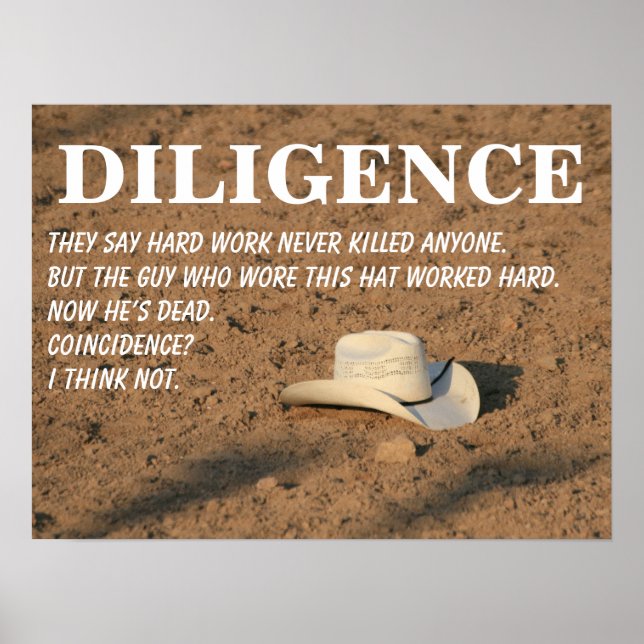 Hårt arbete dödor dig inte (jag lovar) 3 poster (Framsidan)