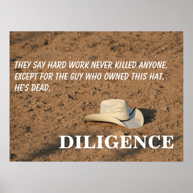 Hårt arbete dödor dig inte (jag lovar) [L] Poster (Framsidan)