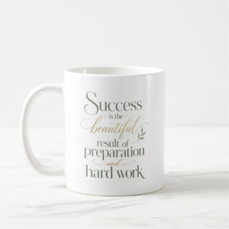 Hårt Arbete Ger Framgång Befordran Grattis Kaffemugg
