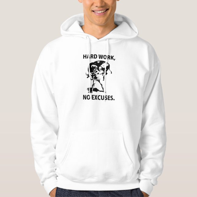 "Hårt arbete" Hoodie (Framsida)
