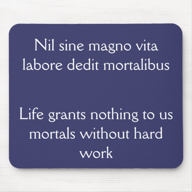 Hårt arbete och framgång, citat av Horace Musmatta (Framsidan)