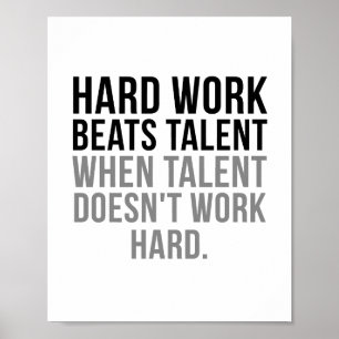 Hårt arbete slår talang poster