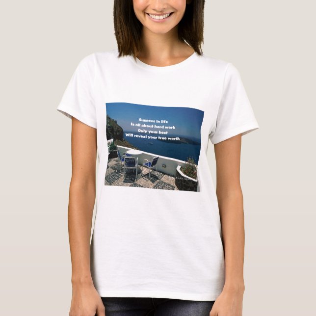 Hårt arbete tee shirt (Framsida)