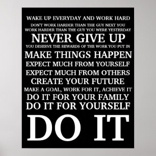 Hårt arbeteManifesto Poster