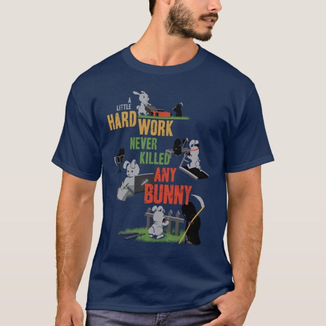 Hårt arbetsbunt t shirt (Framsida)
