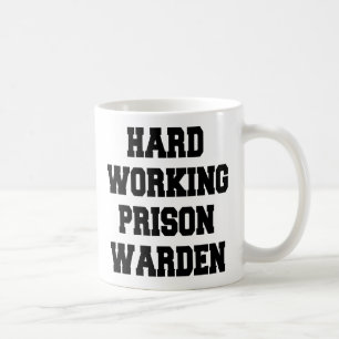Hårt arbetsfängelse Warden Kaffemugg