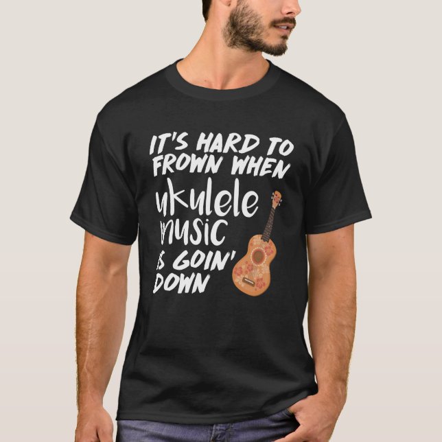 Hårt att frown, när Ukulelemusik Goin besegrar T Shirt (Framsida)