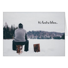 "Hårt att tro" Hälsningskort