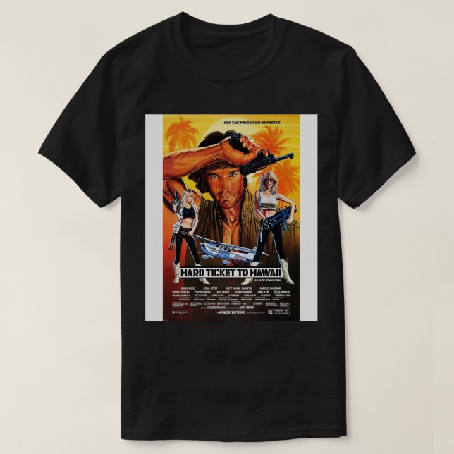 Hårt Biljett till Hawaii TShirt T Shirt (Design framsida)