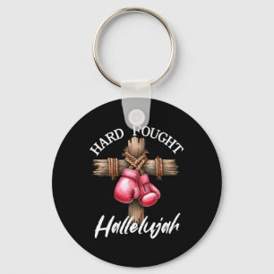 Hårt fold Hallelujah Boxing älskar Gud Faith Jes Nyckelring