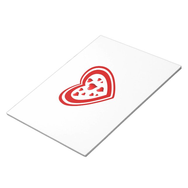 Hart fullt i kärlek anteckningsblock (Vinklad)