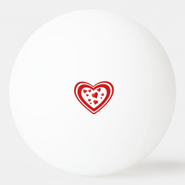 Hart fullt i kärlek pingisboll (Baksidan)
