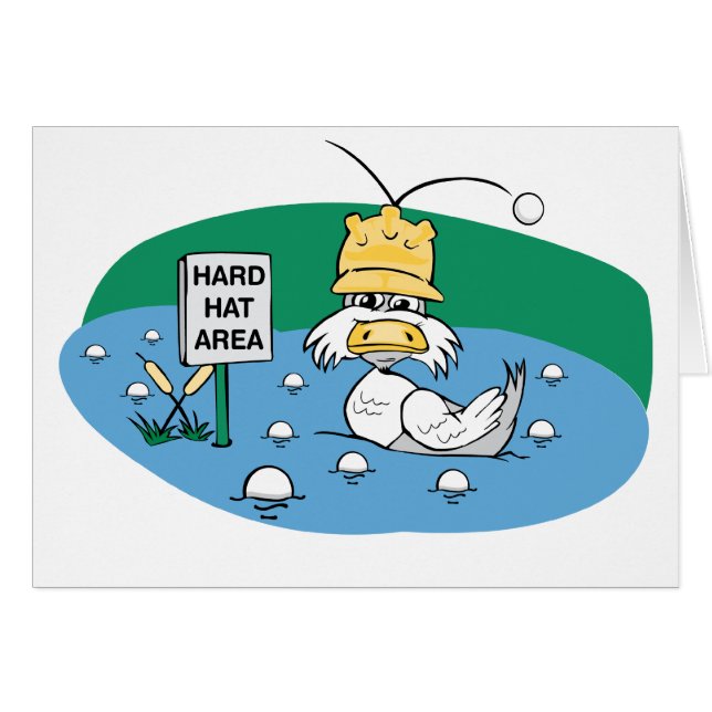 Hårt hattområde hälsningskort (Framsidan Horizontal)