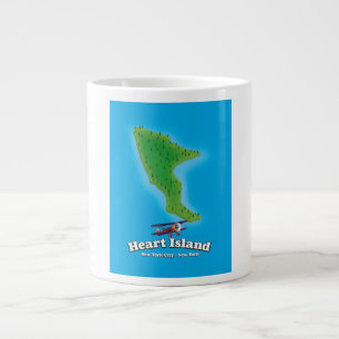 Hart Island New York New York karta Jumbo Mugg