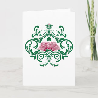 Hårt Lehua Flower Greeting Card Helgkort