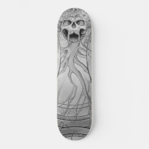 Hårt Metall Dödsskull Graveyard Mini Skateboard Bräda 18,5 Cm