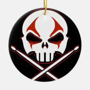 Hårt Metall Ornament Sten & Roll Drummer Ornament
