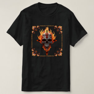 Hårt Metall Sten & Roll Music Band Skull-konsert T Shirt