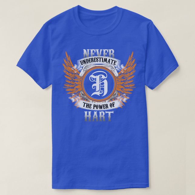 Hart Namn Shirt underskattar aldrig H:s styrka T (Design framsida)