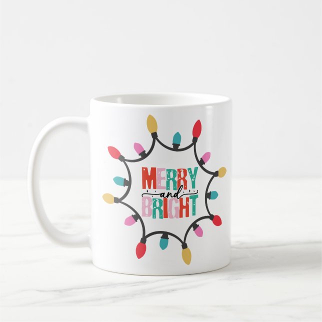 Hårt och ljust jul-kaffe mugg (Vänster)