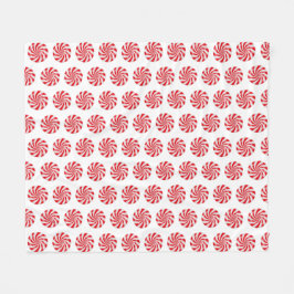 Hårt peppermint Candy Design Fleece Blanket