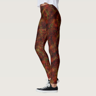Hårt rödflådda över grova grått-legeringar leggings