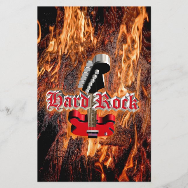 Hårt sten in i elden flygblad (Framsidan)