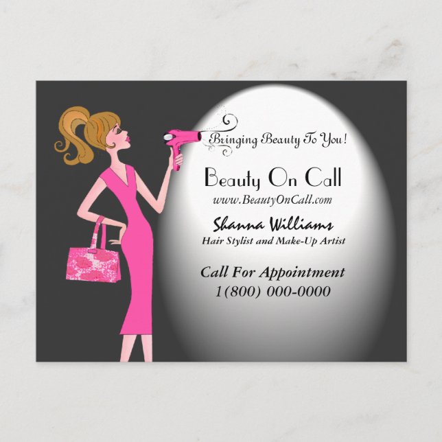 Hårt Stylist-vykort Vykort (Framsida)