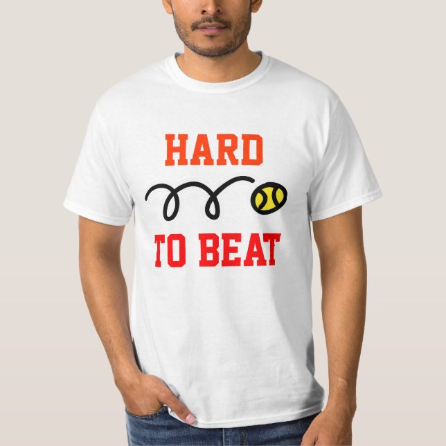 Hårt till takttennist-skjortan tee shirt (Framsida)