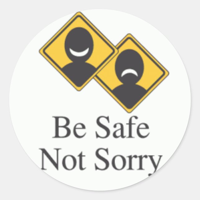 Hårt värmemärke - säkerhet runt klistermärke (Framsida)