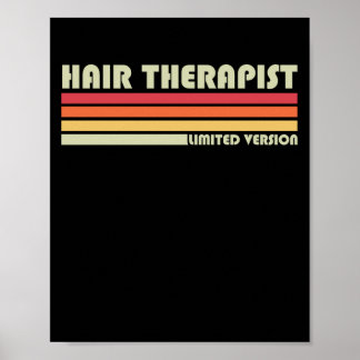 Hårterapeut Hair Stylist Retro Hairder Poster