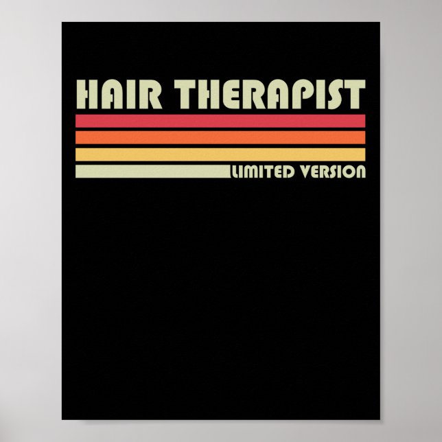Hårterapeut Hair Stylist Retro Hairder Poster (Framsidan)