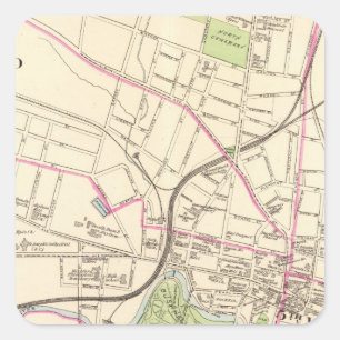 Hartford, centrala fyrkantigt klistermärke