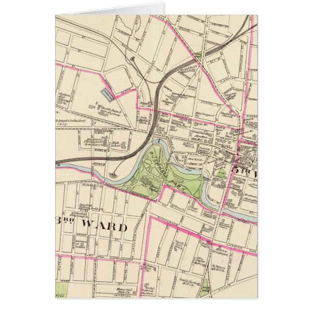 Hartford, centrala hälsningskort (Framsidan)