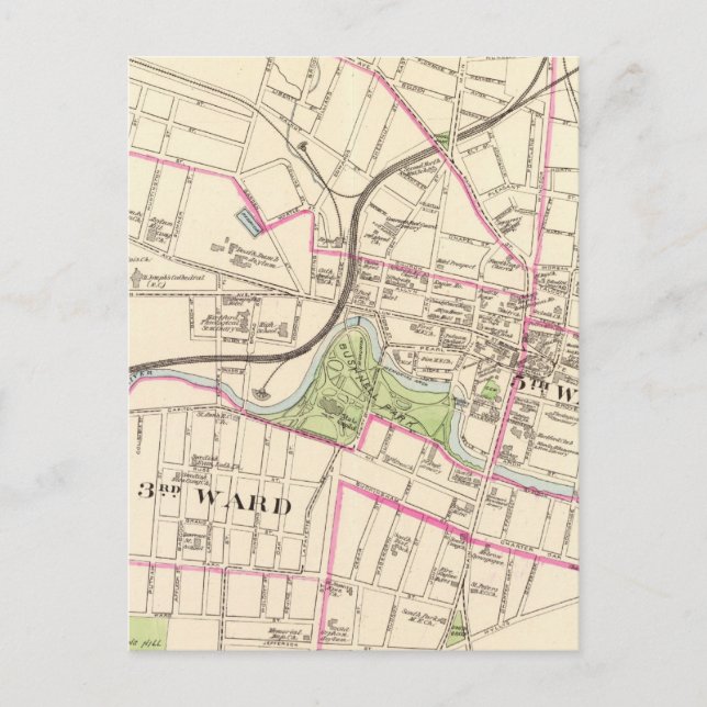 Hartford, centrala vykort (Framsida)