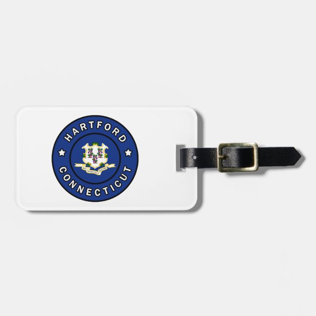 Hartford Connecticut Bagagebricka (Horisontell Framsida)