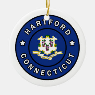 Hartford Connecticut Julgransprydnad Keramik
