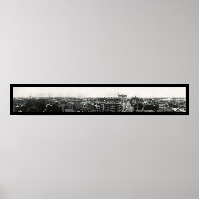 Hartford, Connecticut Panoramic Photo 1913 Poster (Framsidan)