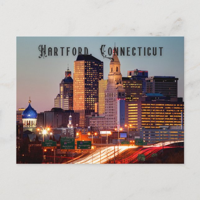 Hartford, Connecticut Postcard Souvenir Vykort (Framsida)