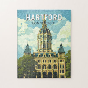 Hartford Connecticut Resa Konst Vintage Pussel
