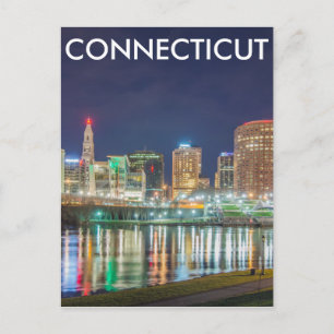 hartford Connecticut-skyline Vykort