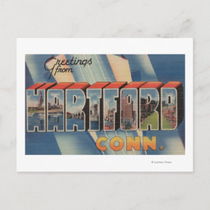 Hartford, Connecticut - Stora Brev Scenes 2 Vykort