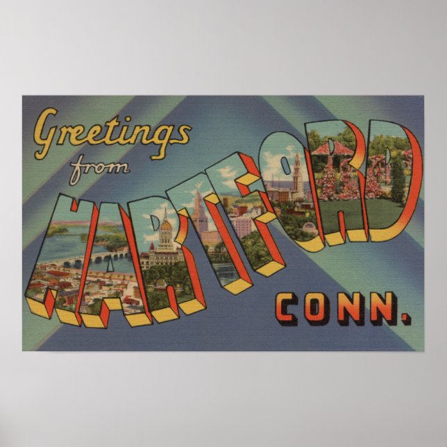 Hartford, Connecticut - Stora Brev Scenes Poster (Framsidan)