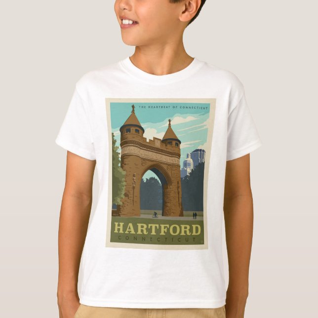 Hartford, CT T Shirt (Framsida)