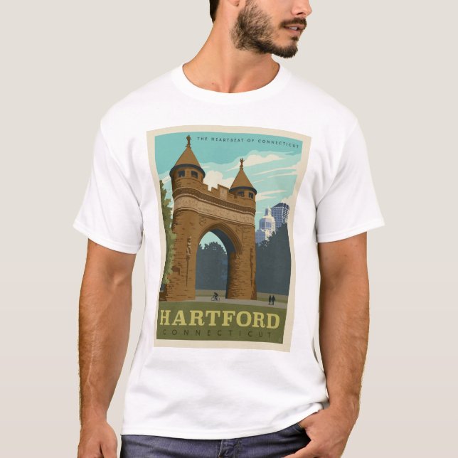 Hartford, CT T Shirt (Framsida)