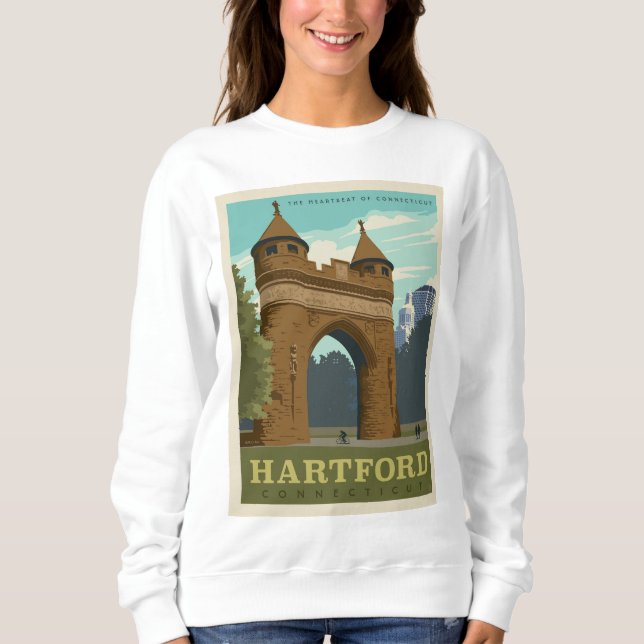 Hartford, CT T Shirt (Framsida)