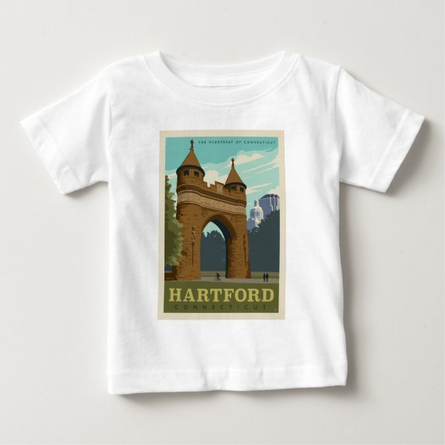 Hartford, CT T Shirt (Framsida)
