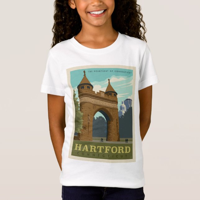 Hartford, CT T Shirt (Framsida)